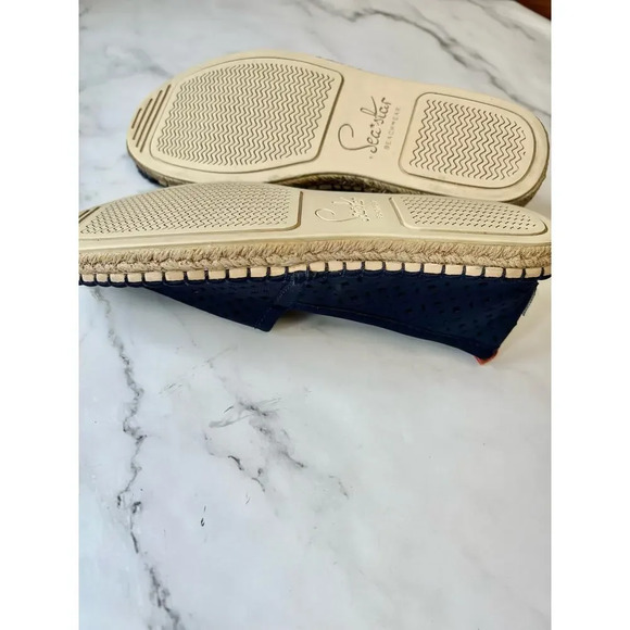 Sea Star Shoe Women Size 6 Espadrilles Cap Toe Mesh Casual Slip On Resort Cruise - Picture 10 of 10